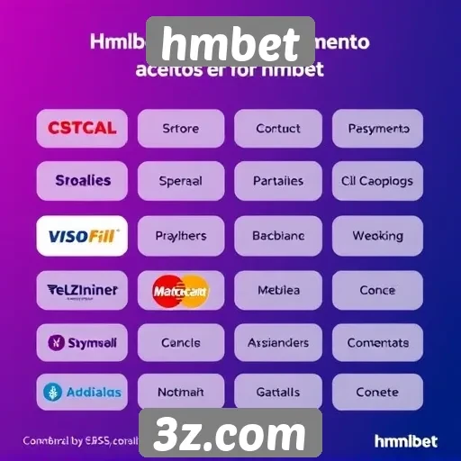Métodos de pagamento aceitos no hmbet